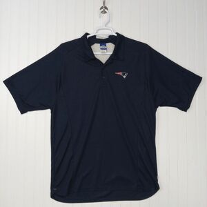 Reebok NFL Team Apparel New England Patriots Football Polo Short Sleeve Shirt XL